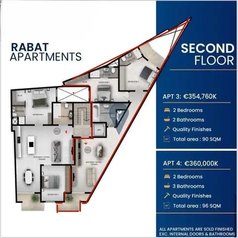 2 bedroom Apartment for sale in Rabat