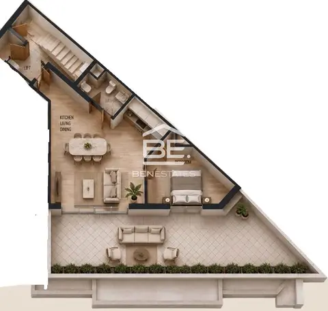 1 bedroom Penthouse for sale in Ta' Xbiex