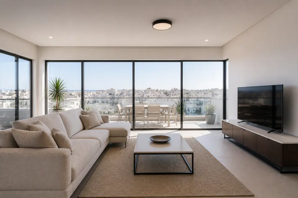 1-bed penthouse to rent in Msida