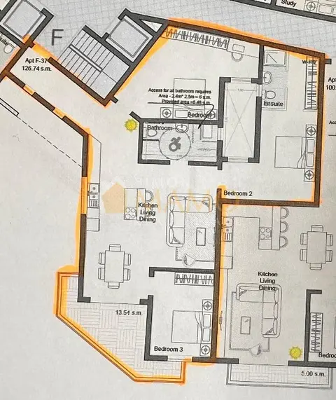 Invest in Birkirkara: 3 Bedroom Apartment with Terrace, Advanced Shell, September 2024